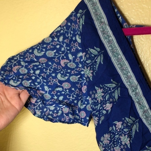 FRANCESCA’S‎ blue rain wrap top size XXS - Picture 7 of 10